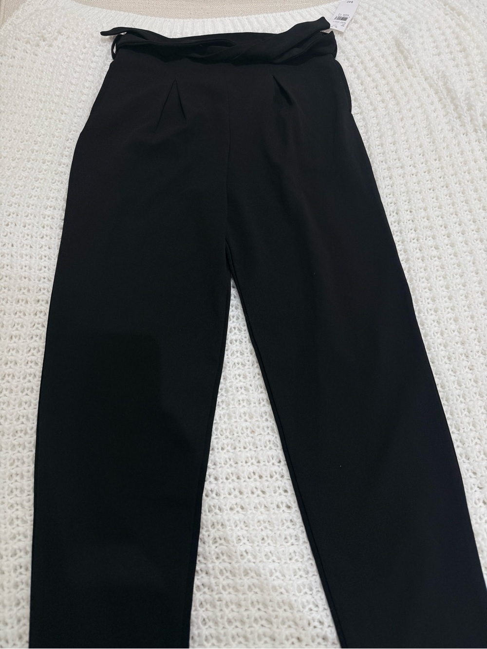 By & by girls black belted trousers for girls size 12